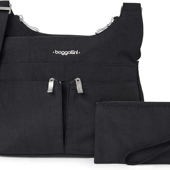 Baggallini Cross Over Crossbody Women 11x8.5 Medium Travel Bag Lightweight Water - Picture 1 of 8